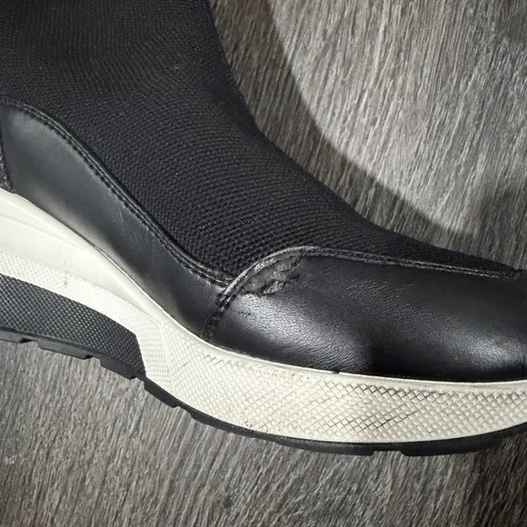 Michael Kors Black and White Slip-On Sneakers - Picture 4 of 8